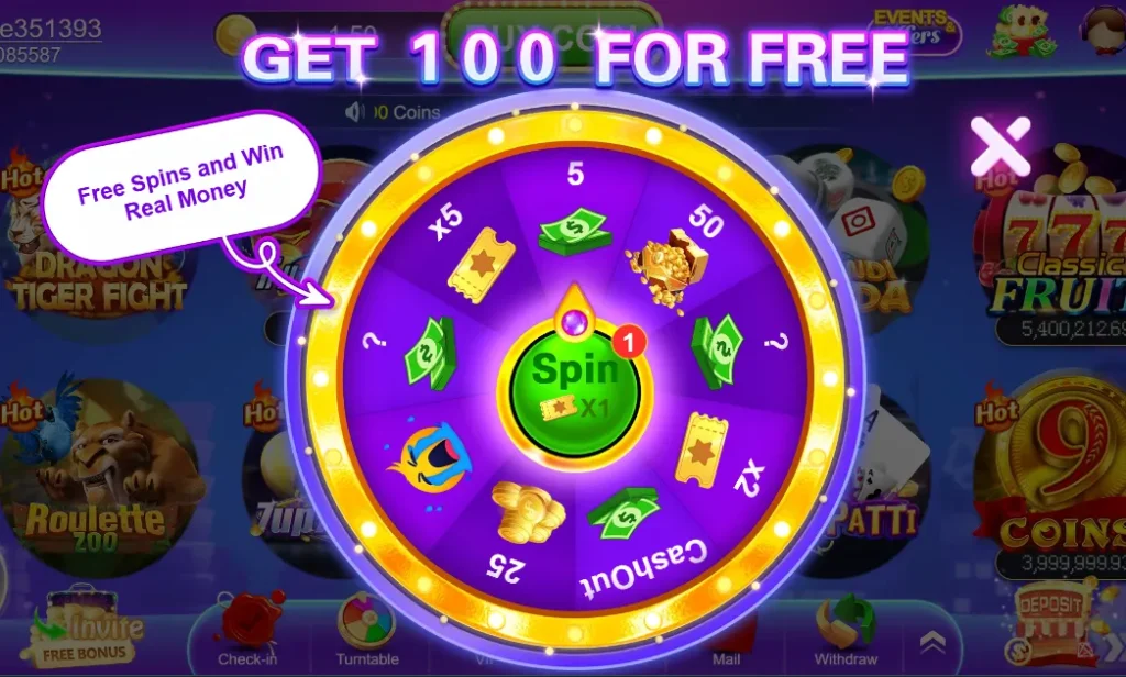 Free Spins and win Real Money
